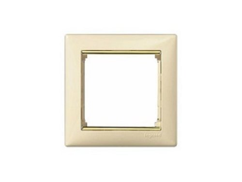 Рамка горизонтальная Legrand Valena 1-м. крем/золото картинка фото 2