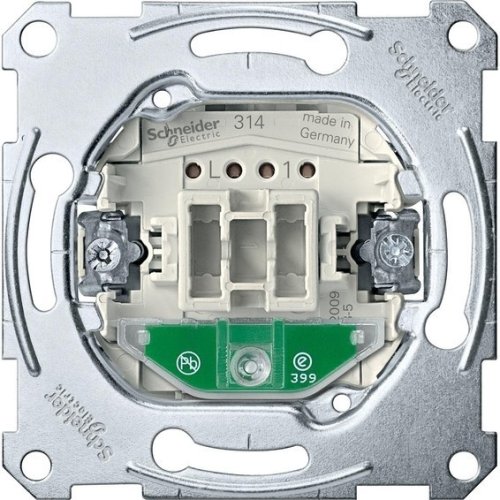 Переключатель с подсветкой без накладки без рамки Schneider Electric Merten Aquadesign 1-кл. 1 п. картинка фото 2