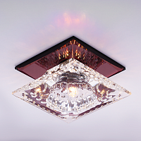 Светильник встраиваемый Италмак Bohemia 220 2 74 G9 65мм/60Вт огран стекло/пурпур картинка 