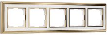 Рамка универсальная Werkel Palacio Classic 5-м. металл золото/белый картинка