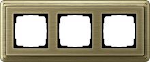 Рамка универсальная Gira ClassiX 3-м. бронза/бронза картинка