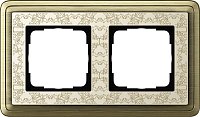 Рамка универсальная Gira ClassiX Art 2-м. бронза/кремовый