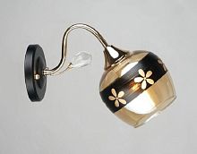 Бра однорожковая Мелодия Света Е27 Золото/черный картинка 