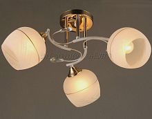 Люстра потолочная трехрожковая Мелодия Света 40Вт Е27 220В Золото P6103/3 картинка 