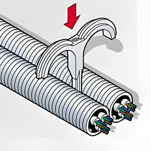 Скоба двусторонняя Fischer SF plus ZS 18 нейлон 6X40/10-25 мм(уп. 100 шт) картинка фото 2