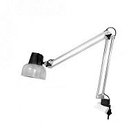 Светильник настольный Трансвит ЛОН 220В Е27 60Вт Серебро/струбцина картинка 