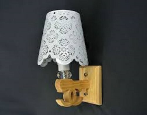 Бра однорожковое Мелодия Света  Е27 Белый/дерево картинка 