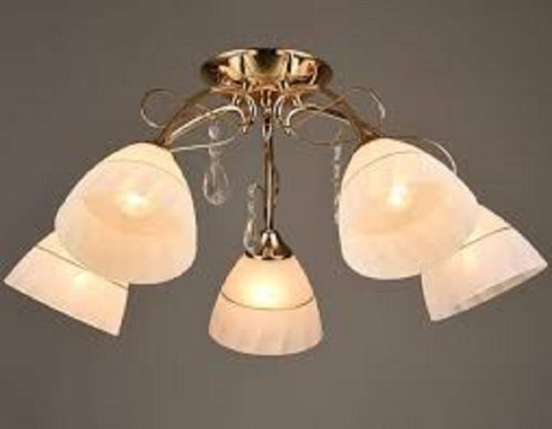 Люстра потолочная пятирожковая Мелодия Света Е27 Золото P9934/5 картинка 