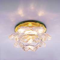 Светильник встраиваемый ИталмакBohemia 220 16 73 G9 60мм/60Вт Стекол/золото картинка 