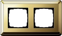 Рамка универсальная Gira ClassiX 2-м. латунь/латунь
