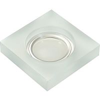 Светильник встраиваемый Fametto/Luciole DLS-L111 GU5.3 CHROME/MATT CLEAR 65мм/35Вт+1Вт картинка 