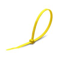 Стяжки нейлоновые Fortisflex КСС 4*200 (ж) (100шт.) желтый картинка