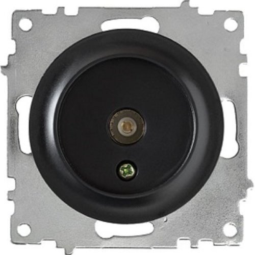 Розетка TV Оконечная без рамки OneKeyElectro Florence 1-м. черный картинка фото 3