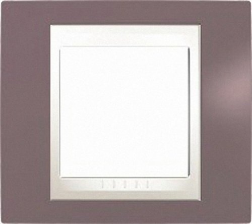 Рамка горизонтальная Schneider Electric Unica Хамелеон 1-м. лиловый/белый картинка фото 2