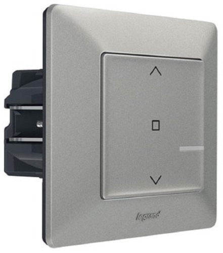 Умный выключатель управления жалюзи Valena Life Netatmo 1-кл. IP20 алюминий Умный выключатель управления жалюзи Valena Life Netatmo 1-кл. IP20 алюминий