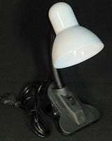 Светильник настольный Мелодия Света ЛОН 220В E27 60Вт Белый/прищепка картинка 