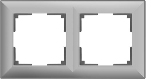 Рамка универсальная Werkel Fiore 2-м. серебро картинка фото 2