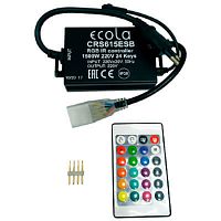 Контроллер для RGB светодиодной ленты Ecola RGB BLACK 220В 1.5КВт ПДУ IP20 картинка 