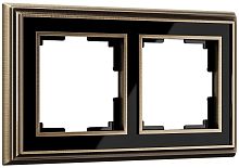 Рамка универсальная Werkel Palacio Classic 2-м. металл бронза/черный картинка
