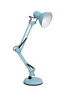 Светильник настольный ЛОН MT2001 A/C 220В 60Вт Голубая/подставка+струбцина картинка 