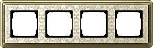 Рамка универсальная Gira ClassiX Art 4-м. бронза/кремовый картинка