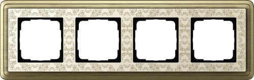 Рамка универсальная Gira ClassiX Art 4-м. бронза/кремовый фото Рамка универсальная Gira ClassiX Art 4-м. бронза/кремовый картинка