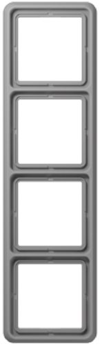 Рамка универсальная Jung CD500 4-м. серый фото фото 2 Рамка универсальная Jung CD500 4-м. серый картинка фото 2