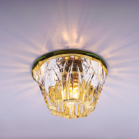Светильник встраиваемый Италмак Bohemia 220 13 73 G9 65мм/60Вт огран стекло/золото картинка 