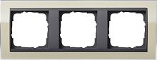 Рамка универсальная Gira Event Clear 3-м. песочный/антрацит картинка
