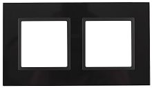 Рамка универсальная Эра Elegance 2-м. стекло черное/антрацит картинка