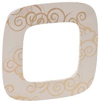 Рамка универсальная Legrand Valena Allure 1-м. нарцисс/золото картинка