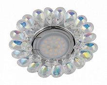 Светильник встраиваемый Fametto/Peonia DLS-P119 GU5.3 CHROME/RAINBOW 55мм/50Вт картинка 