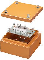 Коробка огнестойкая DKC Vulcan 150x150x80мм 5x10мм без сальников IP66 оранжевый