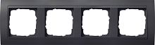 Рамка универсальная Gira Event Clear 4-м. антрацит/антрацит картинка