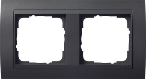 Рамка универсальная Gira Event Clear 2-м. антрацит/антрацит фото Рамка универсальная Gira Event Clear 2-м. антрацит/антрацит картинка