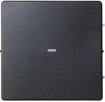 Лицевая панель Simon82 для 1-кл. выключателя с подсветкой графит картинка
