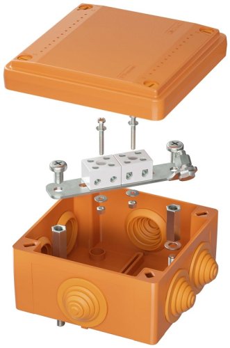 Коробка огнестойкая DKC Vulcan 100x100x50мм 4x4мм IP55 оранжевый Коробка огнестойкая DKC Vulcan 100x100x50мм 4x4мм IP55 оранжевый