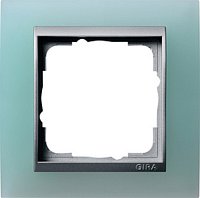 Рамка универсальная Gira Event Opaque 1-м. салатовый/алюминий