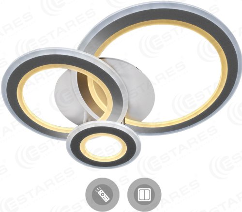 Светильник светодиодный (Люстра) Triplex round 108w R-700/600-white/white-220-ip44 фото Светильник светодиодный (Люстра) Triplex round 108w R-700/600-white/white-220-ip44 картинка