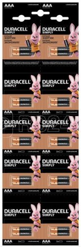 Элемент питания Duracell LR03/MN2400 Simply BL2x10 AAA (цена за 1 шт.) (батарейка) картинка 