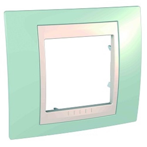 Рамка горизонтальная Schneider Electric Unica Хамелеон 1-м. морская волна/бежевый фото Рамка горизонтальная Schneider Electric Unica Хамелеон 1-м. морская волна/бежевый картинка