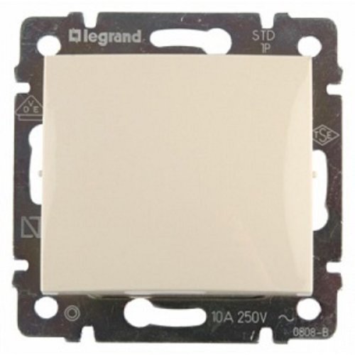 Переключатель без рамки Legrand Valena 1-кл. проходной слоновая кость картинка фото 3