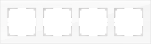 Рамка универсальная Werkel Favorit 4-м. стекло белый фото фото 2 Рамка универсальная Werkel Favorit 4-м. стекло белый картинка фото 2