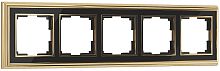 Рамка универсальная Werkel Palacio Classic 5-м. металл золото/черный картинка