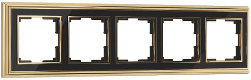 Рамка универсальная Werkel Palacio Classic 5-м. металл золото/черный картинка