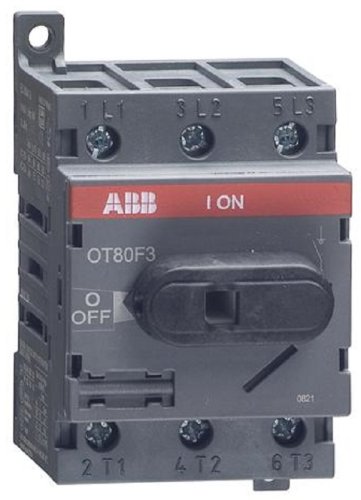 Рубильник реверсивный ABB OT80F3 3п 80А с ручкой картинка