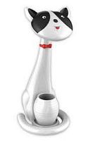 Светильник настольный "Кошка" Camelion KD-852 C32 220В 6Вт Сенсорный Ч/Б картинка 