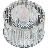 Светильник встраиваемый Fametto/Fiore DLS-F104 G9 CHROME/CLEAR 65мм/40Вт картинка 