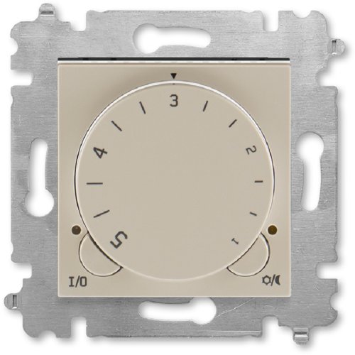 Терморегулятор механический с датчиком без рамки ABB EPJ Levit 0С +45С кофе макиато/белый картинка