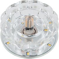 Светильник встраиваемый Fametto/Luciole DLS-L124 G9 GLASSY/CLEAR 65мм/35Вт+1Вт картинка 